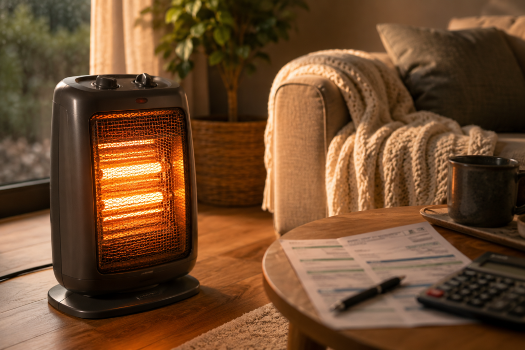 aquecedor elétrico gasta muita energia: cálculo do consumo na conta de luz