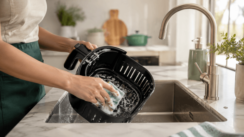 limpar air fryer